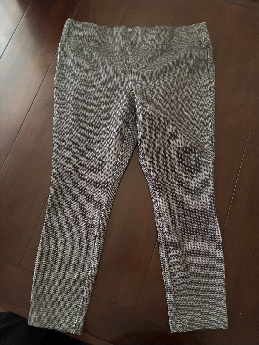 LOFT Gray Herringbone Ponte Leggings